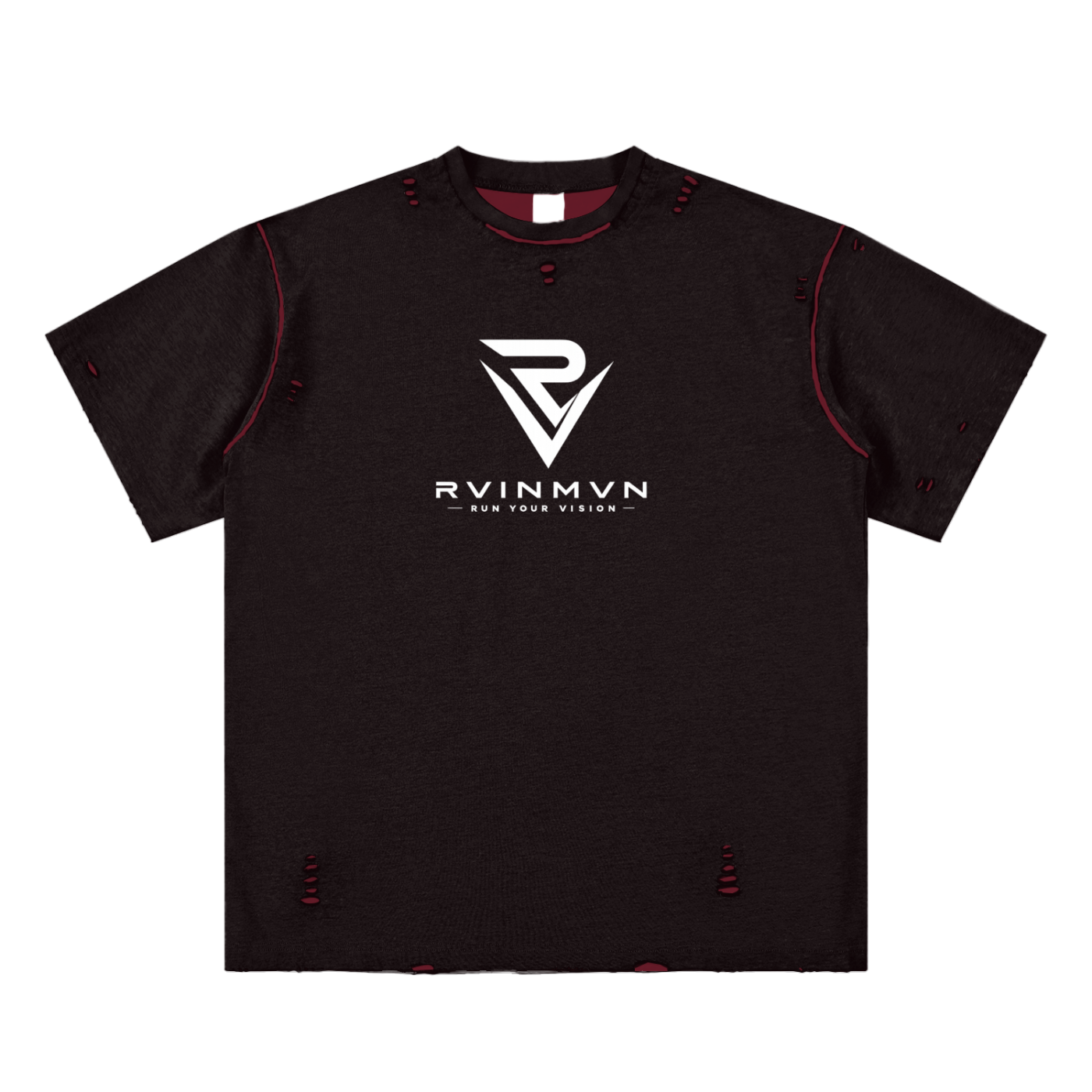 Hand-frayed Reversible T-shirt
