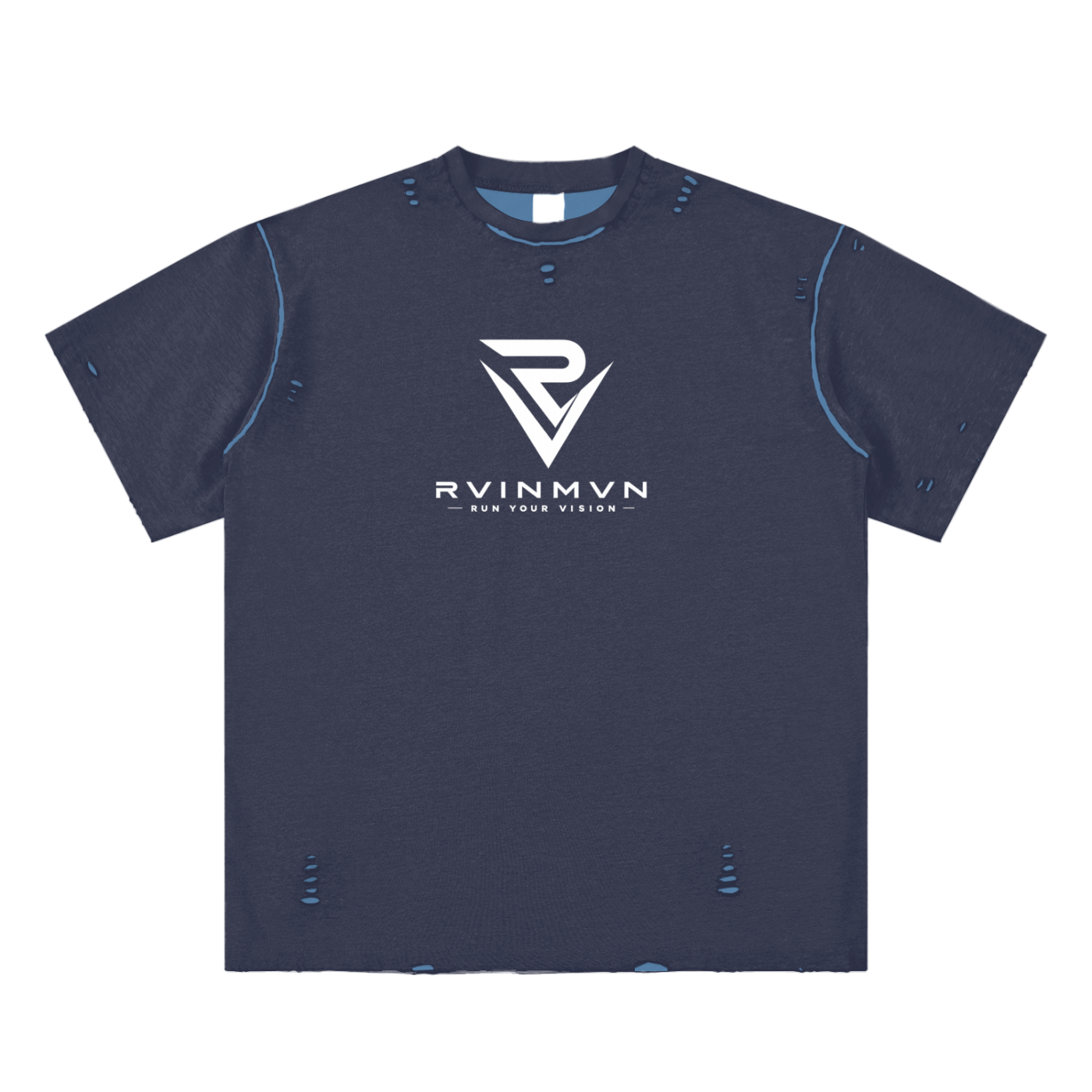 Hand-frayed Reversible T-shirt