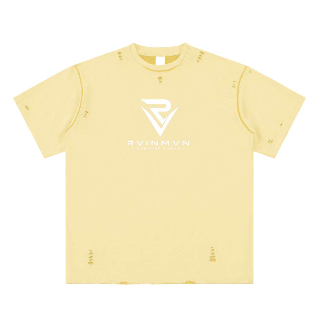 Hand-frayed Reversible T-shirt