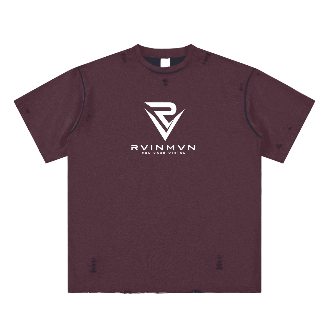 Hand-frayed Reversible T-shirt