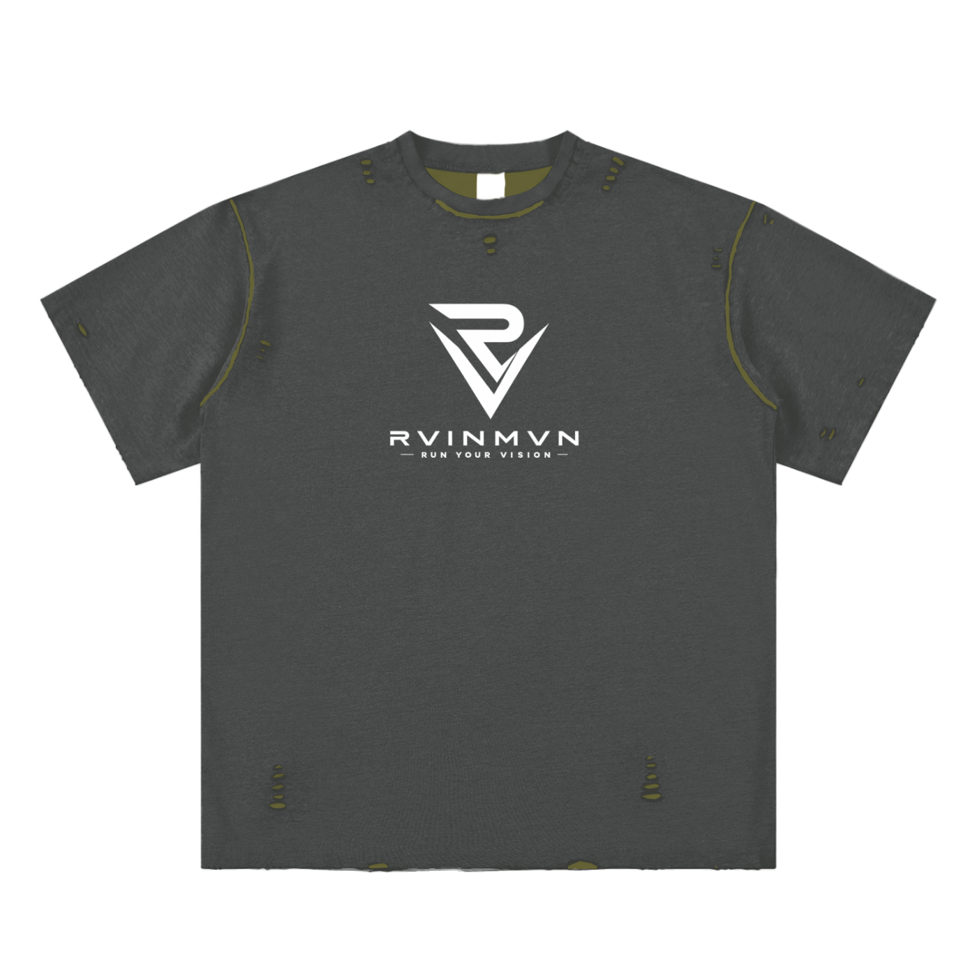Hand-frayed Reversible T-shirt